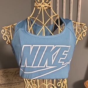 Nike Women's Light Blue Tank Top